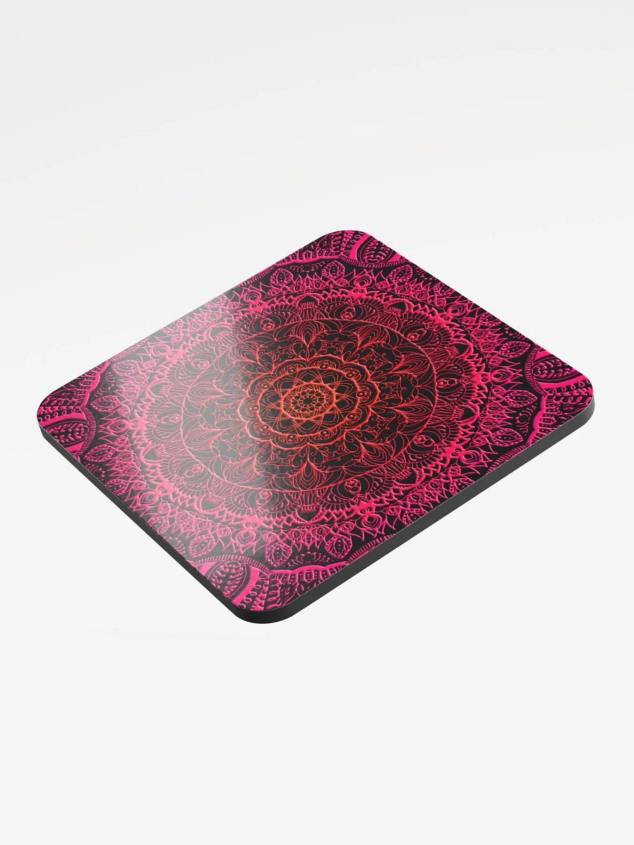 Radiant Mandala Cork Coaster product image (3)
