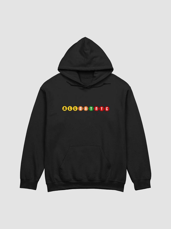 ALLDAYNYC Subway Line Letter Hoodie product image (1)