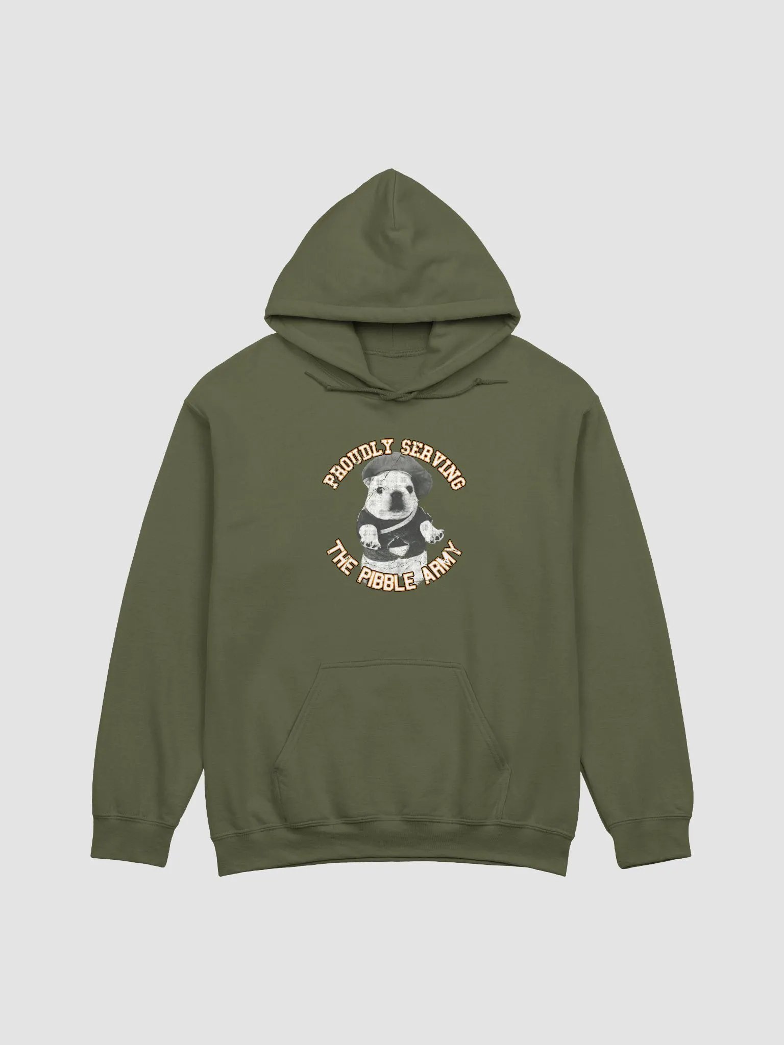 PROUDLY SERVING THE PIBBLE ARMY HOODIE product image (1)