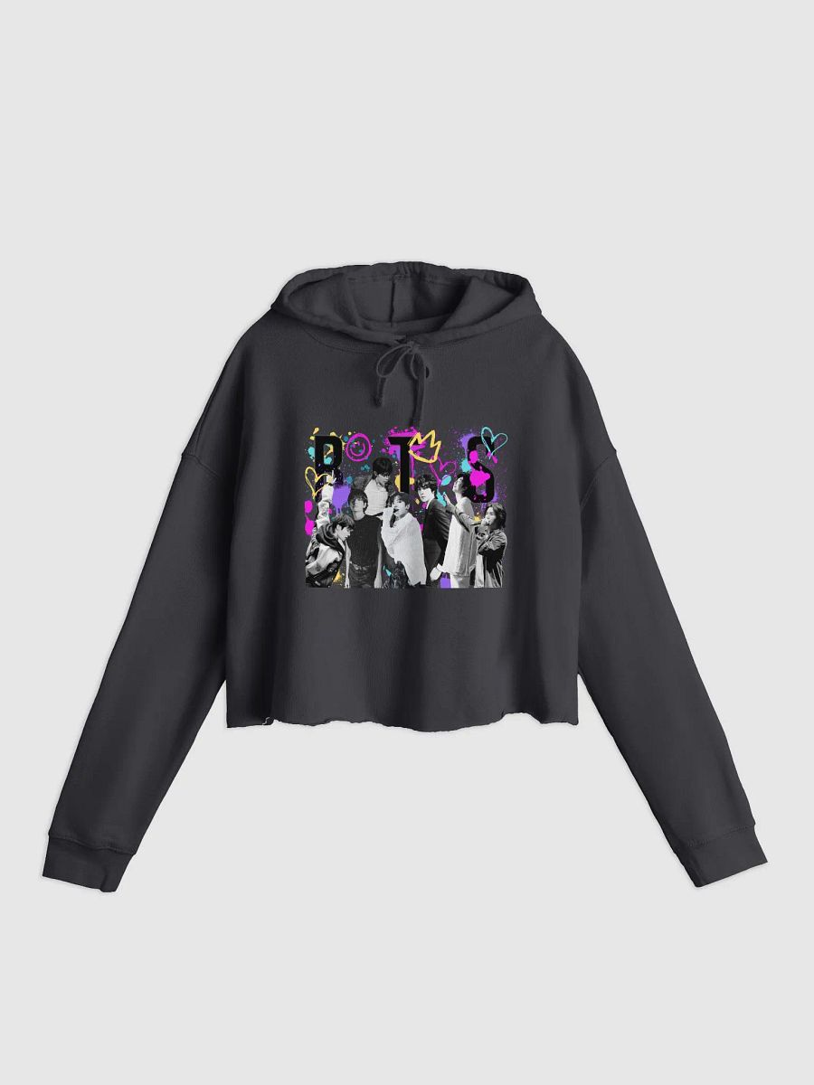 BTS Graffitti Crop Hoodie product image (4)