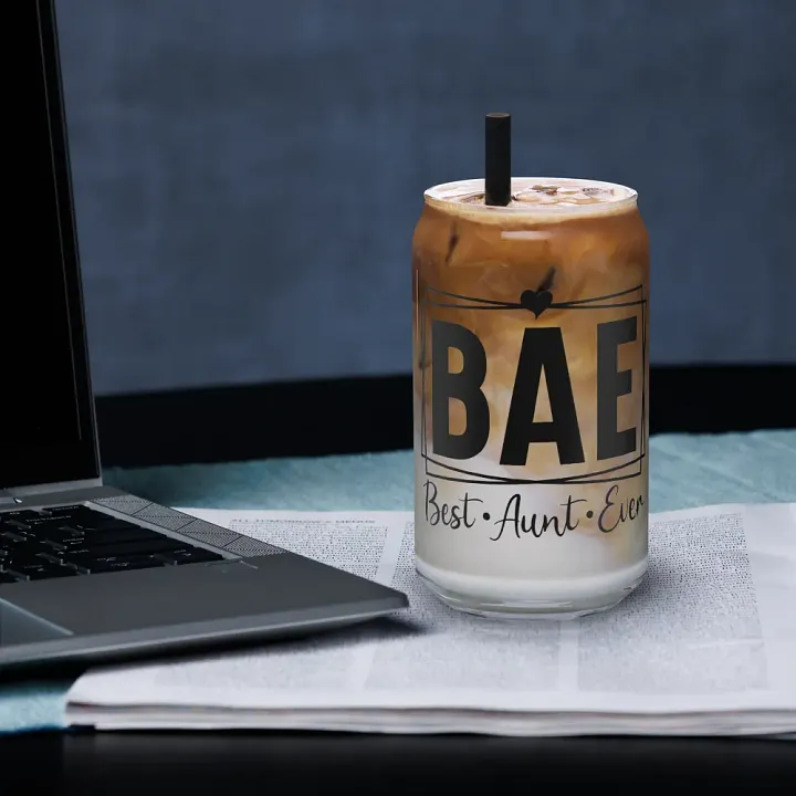 'BAE: Best-Aunt-Ever' Glass product image (1)