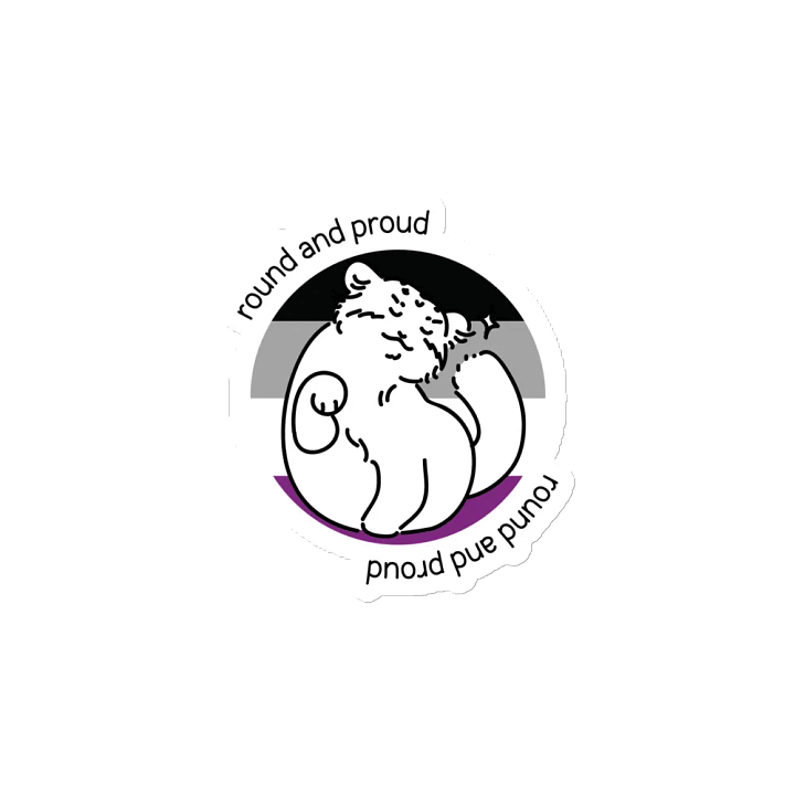 Round and Proud Manul Asexual Version - Magnet product image (2)