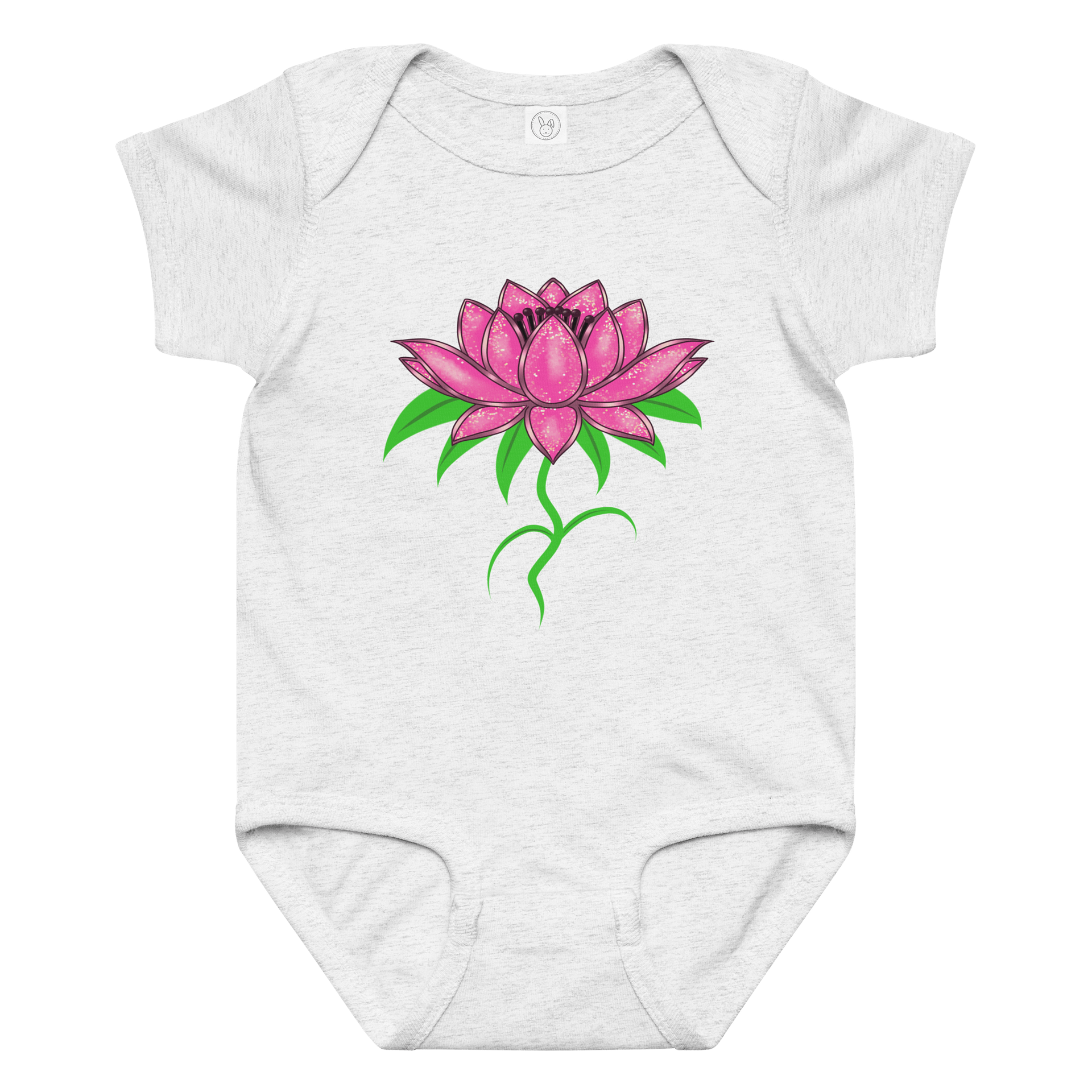 Sparkling Pink Flower Baby Bodysuit product image (6)
