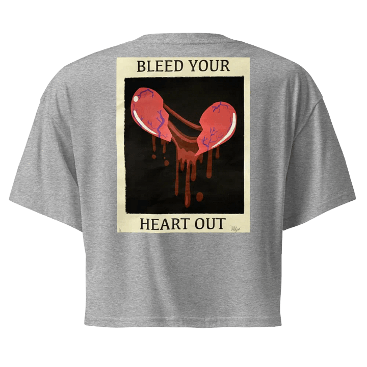 Bleed Your Heart Out Embroidered Crop Top (Traditional) product image (1)