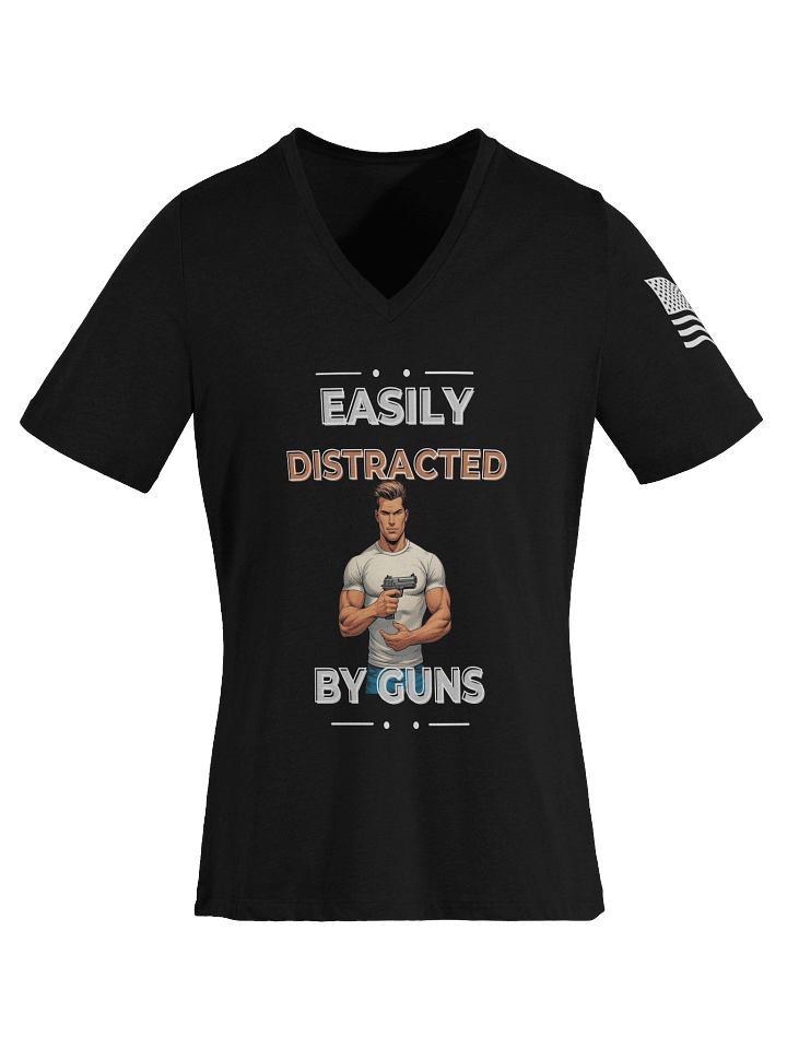 Easily Distracted by Guns - Woman's T-Shirt product image (1)