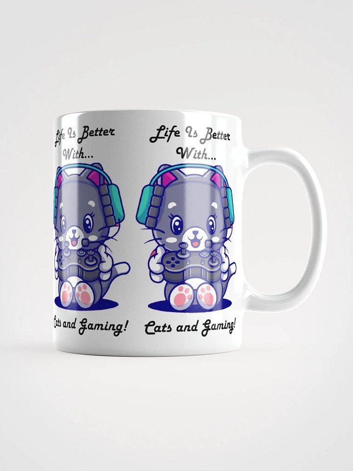 Cats and gaming mug product image (1)