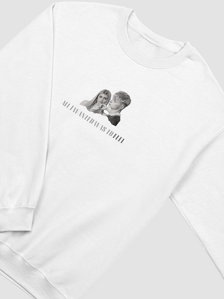 'ALL I WANTED WAS TO FEEL' Sweater (White) product image (2)