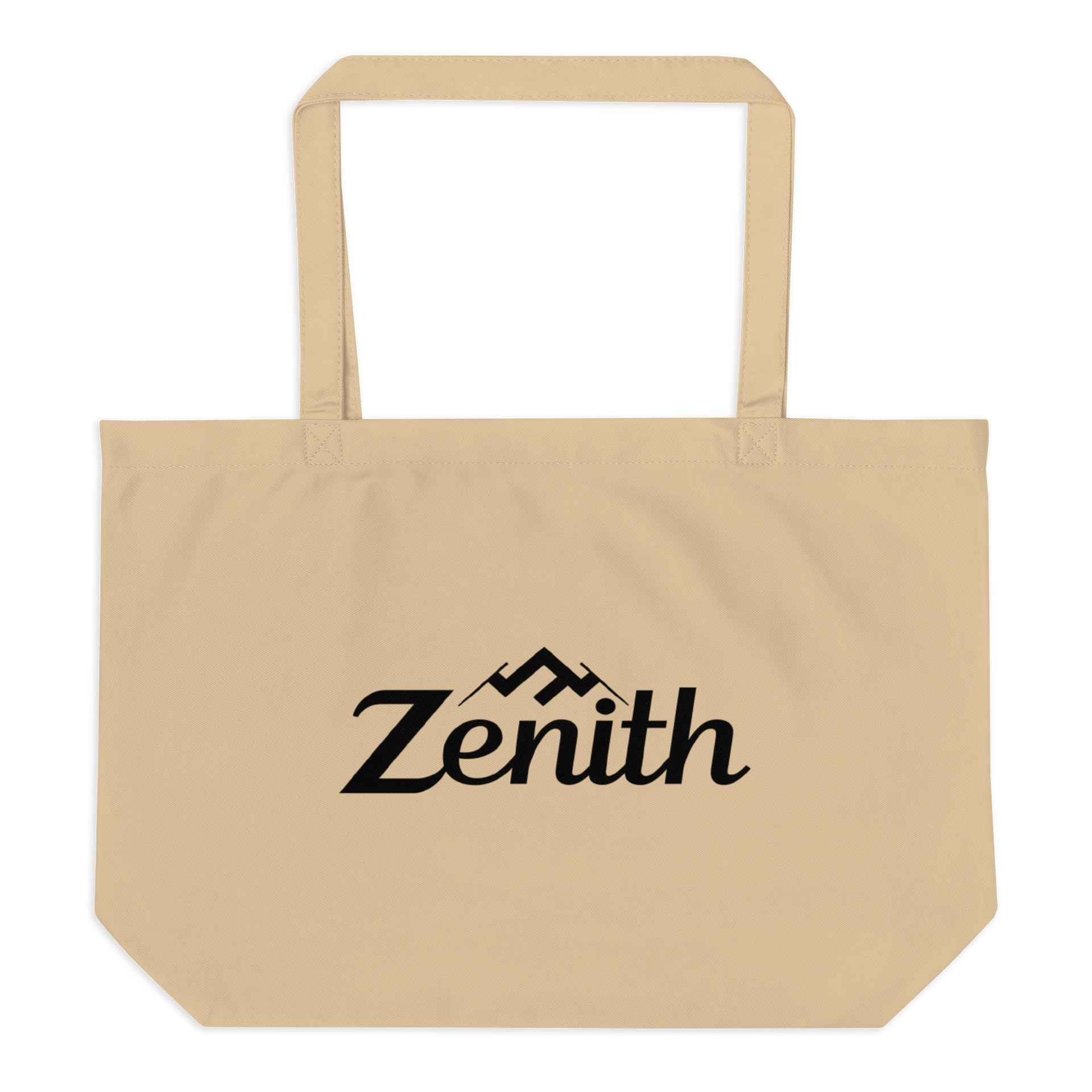Zenith Organic Cotton Tote - Black and Oyster product image (2)