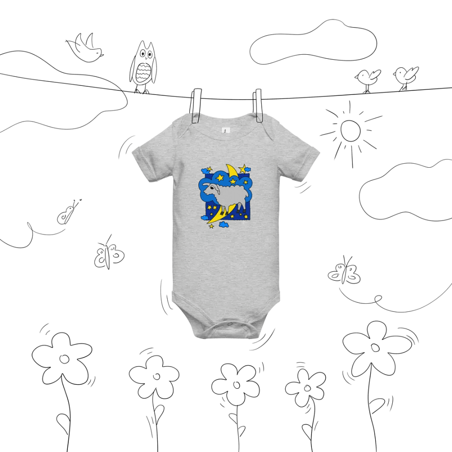 Sleepy Sheep - Baby Onesie product image (9)