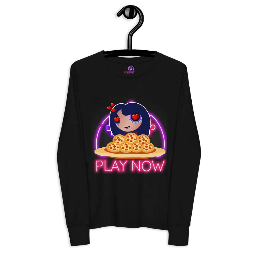 Youth Pizza Gamer Long Sleeve Top product image (8)