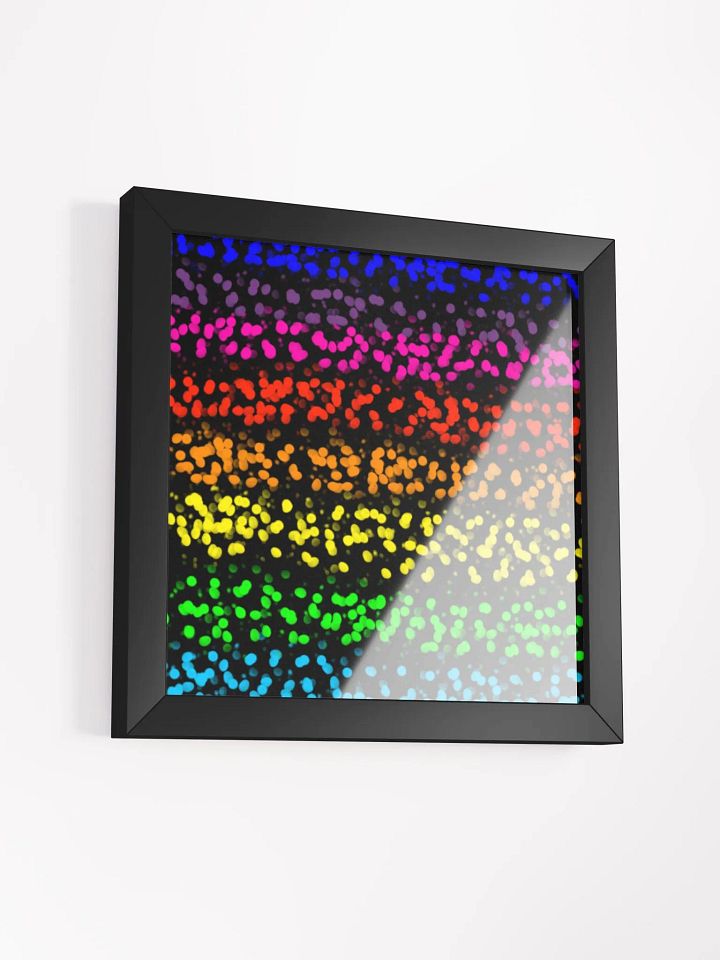 Rainbow stripes framed Poster product image (7)