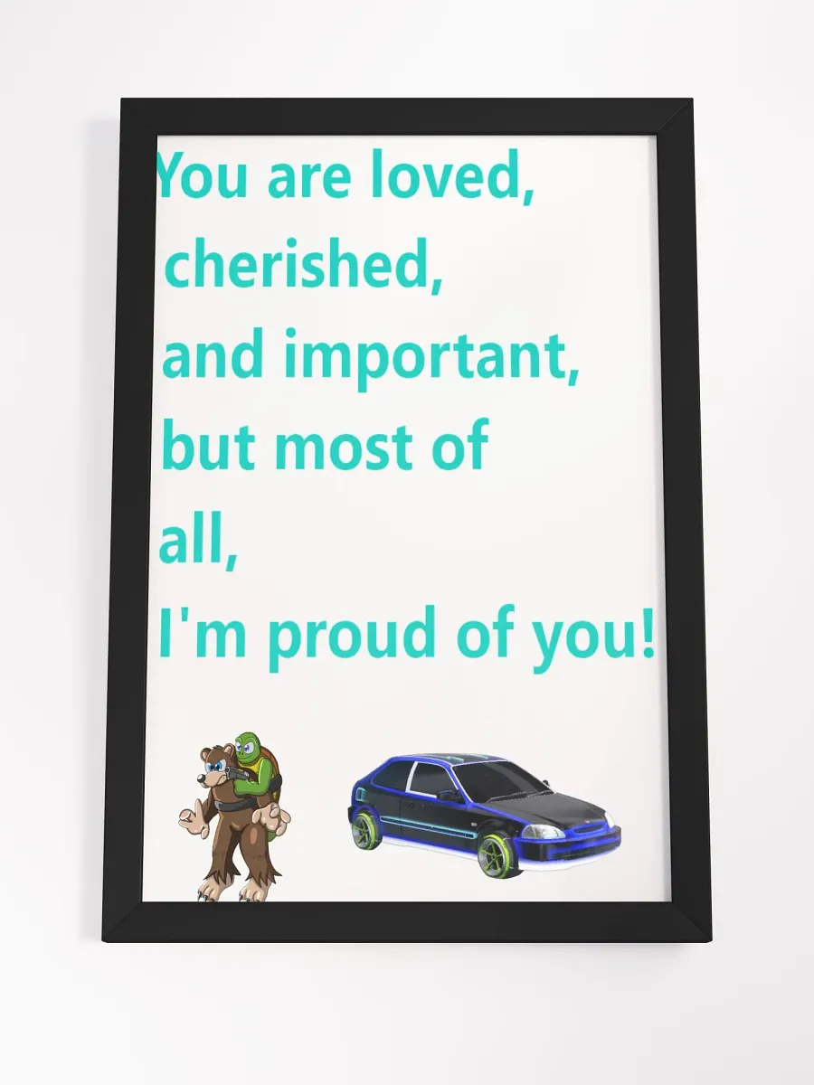 Motivationally Framed High-Quality Matte Poster product image (4)