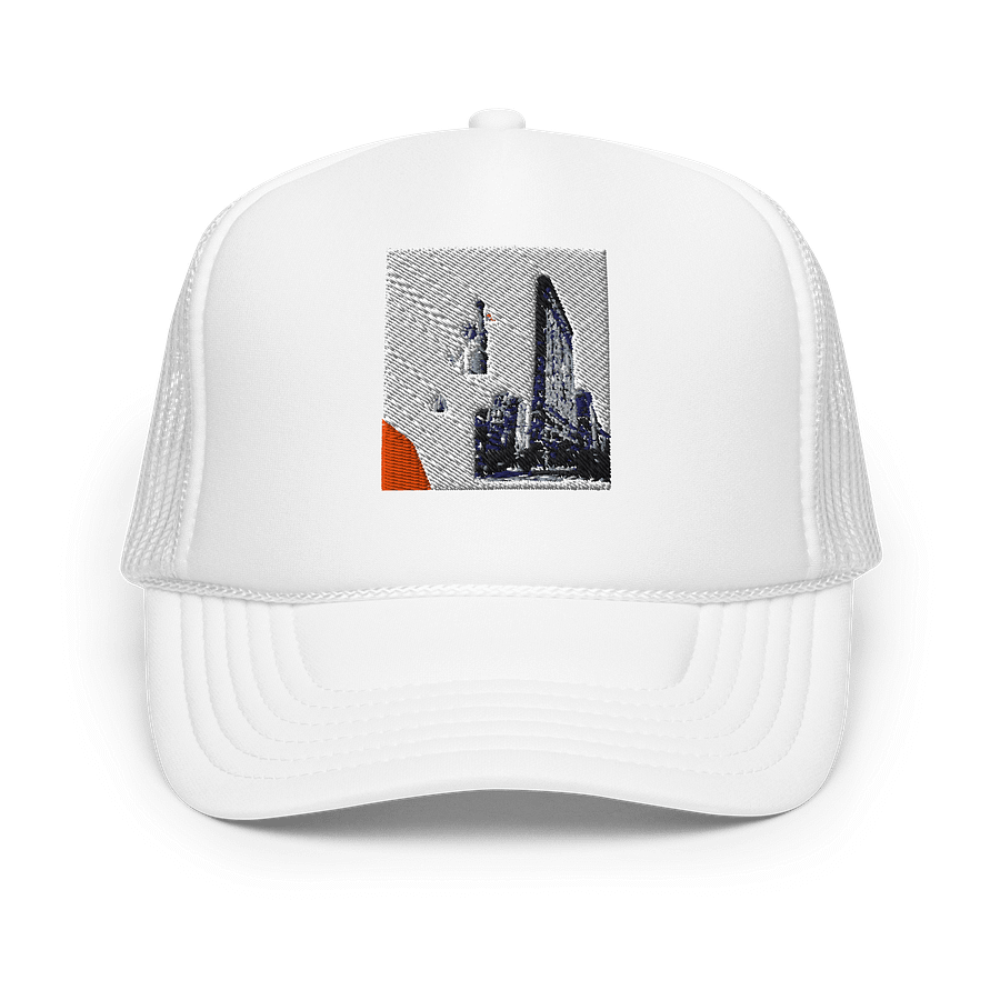 White Prominent Big Apple Snapback product image (1)