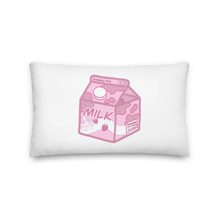 SinisterSushii Strawberry Milk Throw Pillow product image (2)