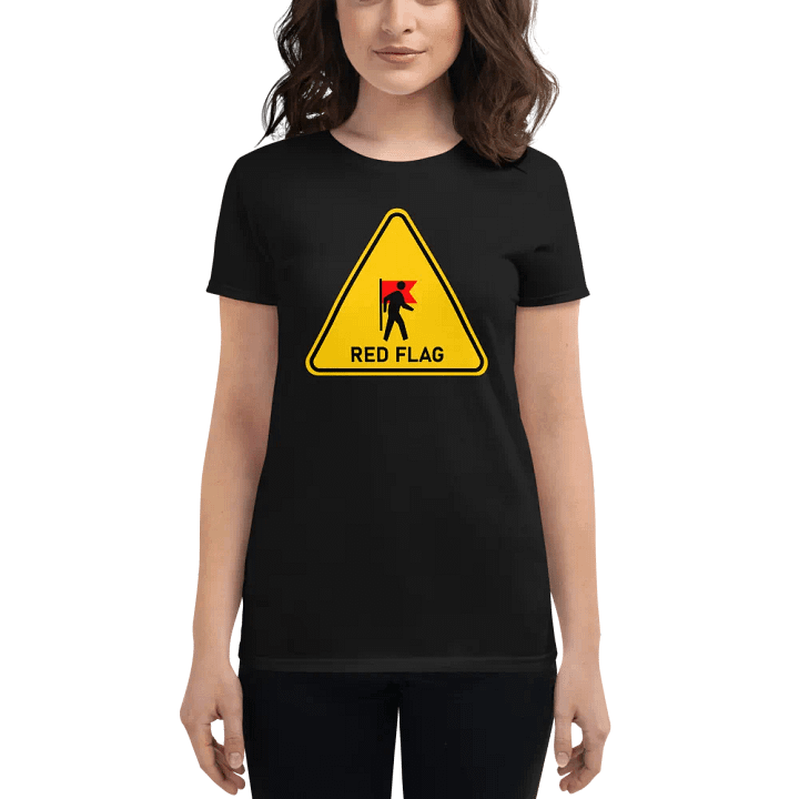 Walking Red Flag Women's Shirt product image (1)