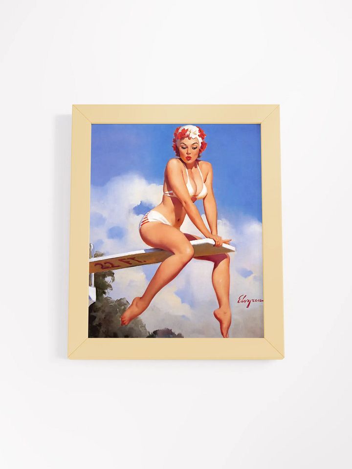 Elvgreen Pin-up Diver Framed Artwork product image (5)