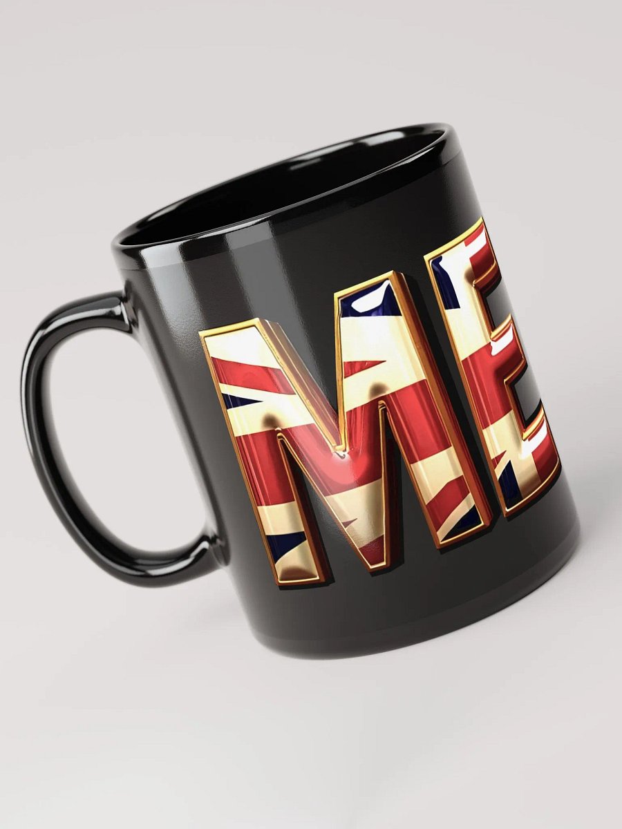 MEGA Union Jack Black Glossy Mug product image (6)