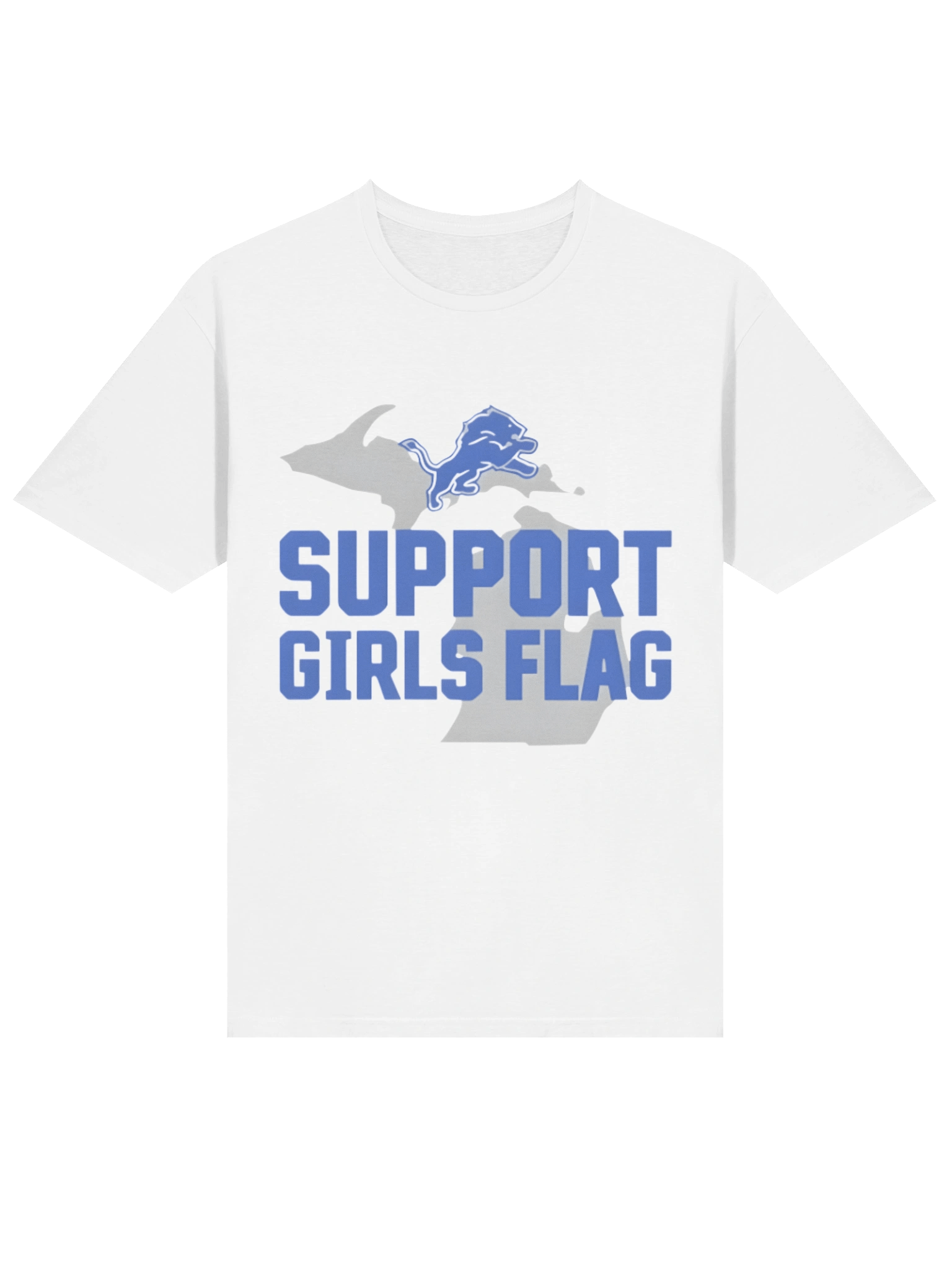 Lions Support Girls Flag Shirt product image (2)