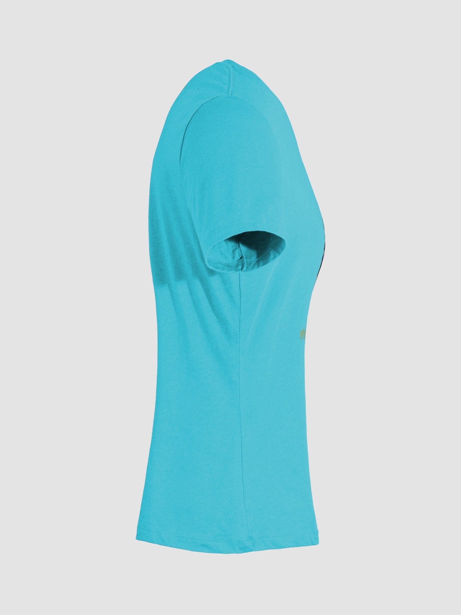 Destination Bigfoot Bronco Bigfoot Logo Bella+Canvas Women's Relaxed V-Neck T-Shirt (Turquoise) product image (11)