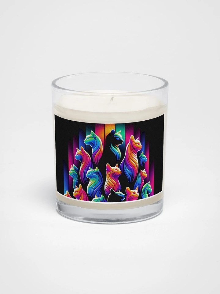 Soy Wax Candle In A Clear Glass Jar product image (1)