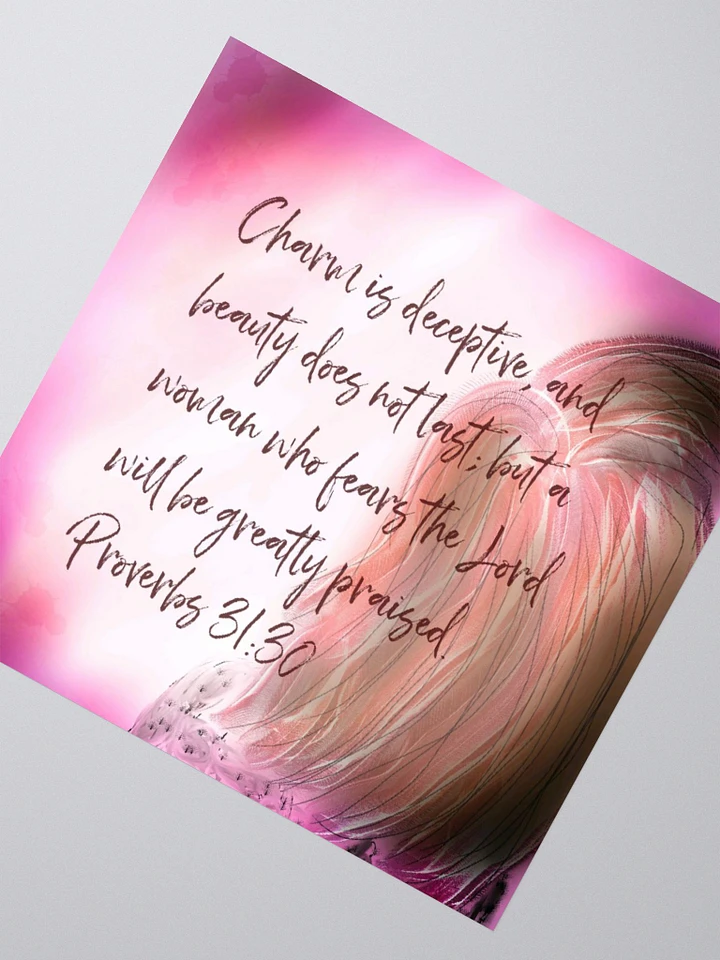 Proverbs 31:30 Bible Quote Sticker product image (1)