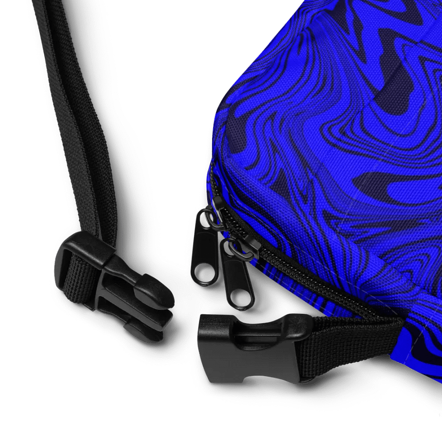Utility Crossbody Bag - Abstract Blue Swirls product image (10)