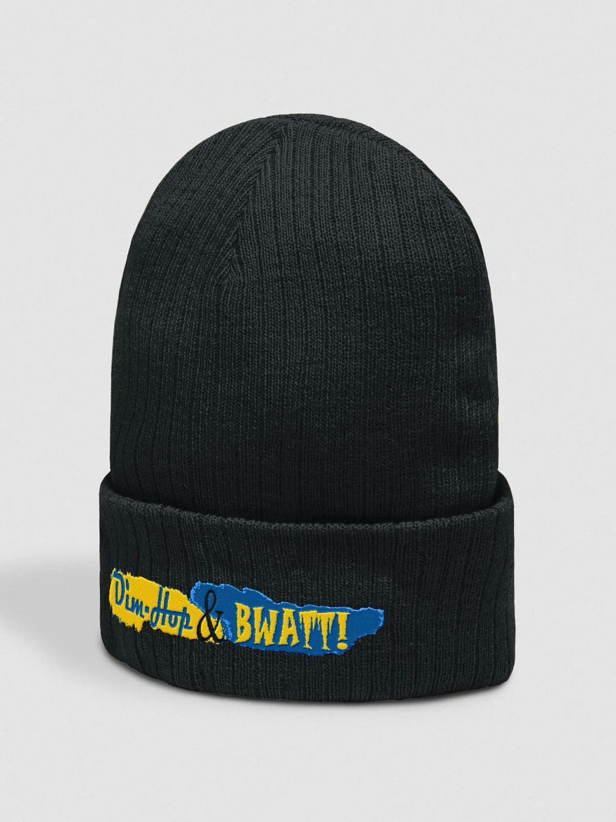 Dim-Hop & Bwatt Embroidered Ribbed Beanie product image (4)