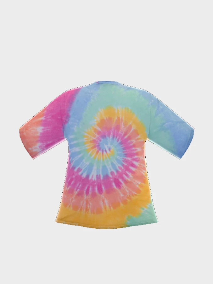 Kureejii Panda Logo Shaka Wear Oversized Tie-Dye T-Shirt VROID Texture product image (2)