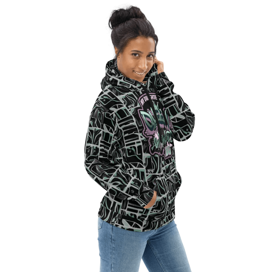 Queen of the Awkward Hug #Autism All Over Print Hoodie product image (4)