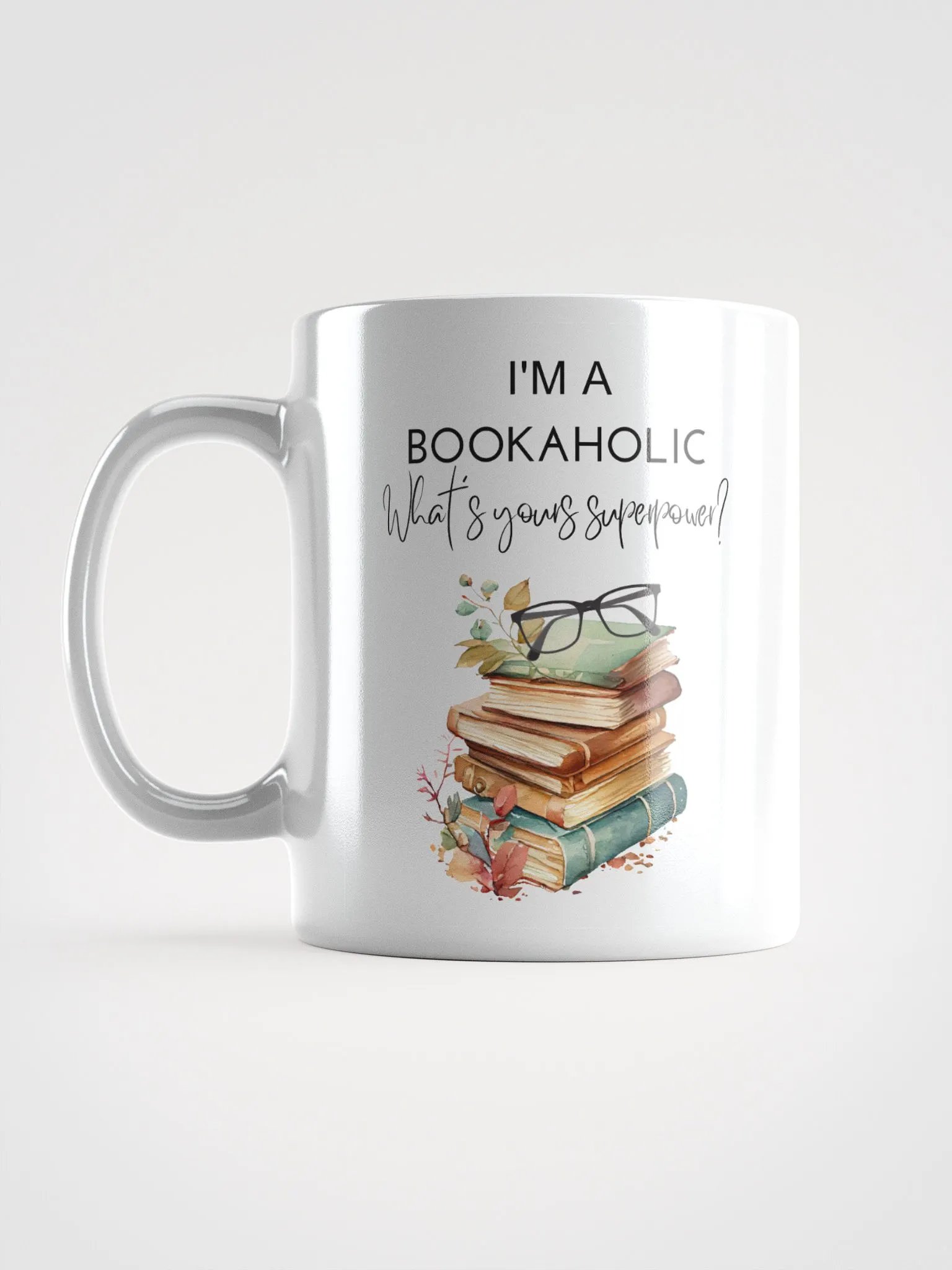 Book lover bookaholic nerd bookworm - Glossy Mug product image (6)