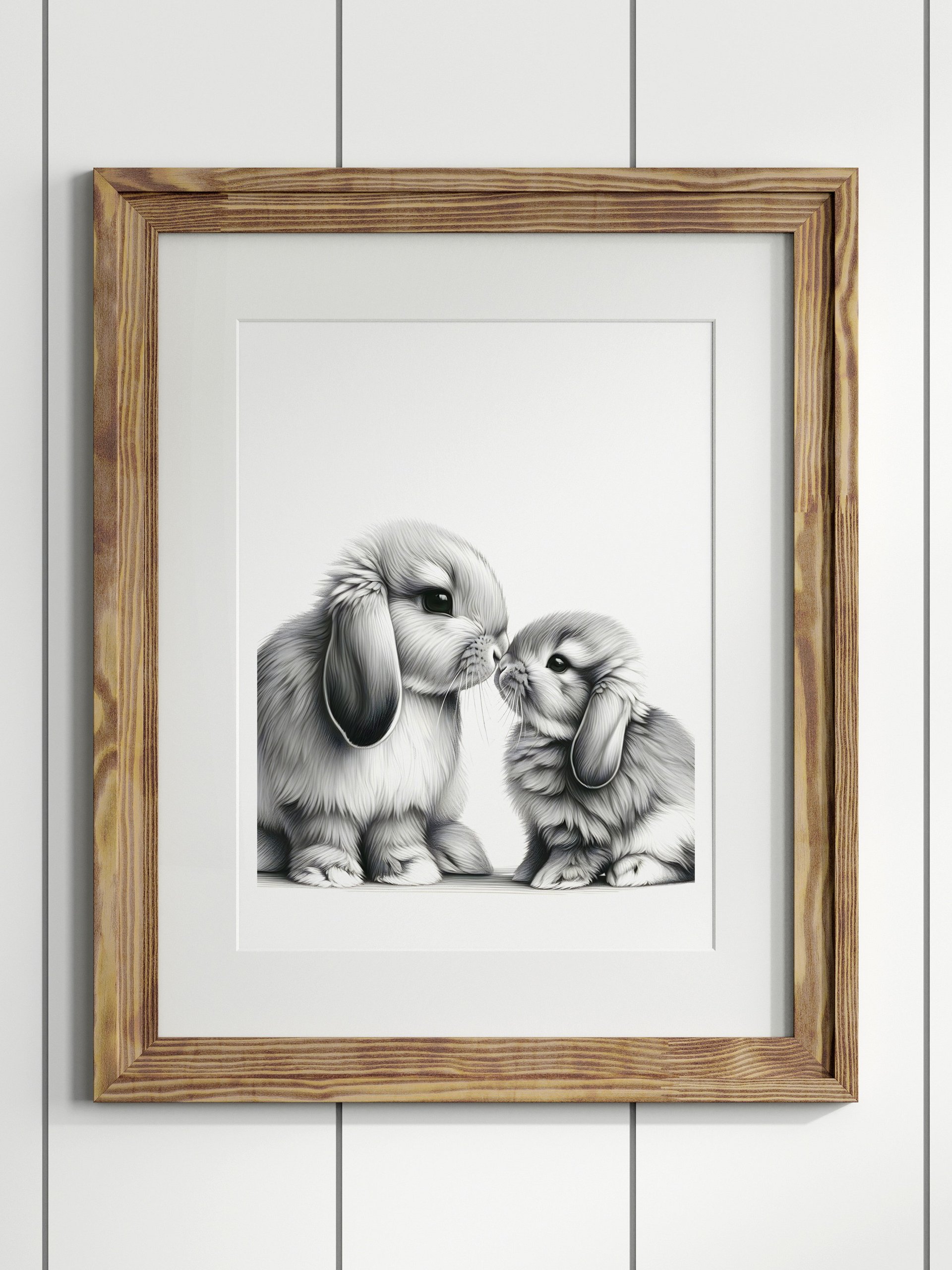 Woodland Lop Eared Bunny Print A200 product image (1)
