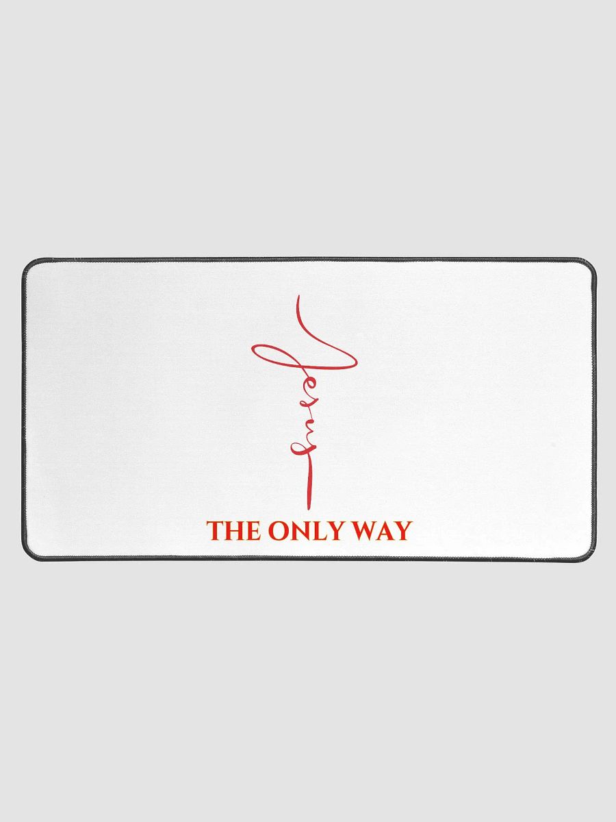 Jesus The Only Way Desk Mat product image (2)