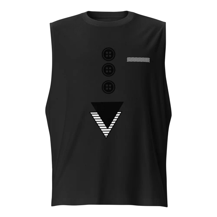 Triangles with buttons and hankie Muscle Tank product image (1)