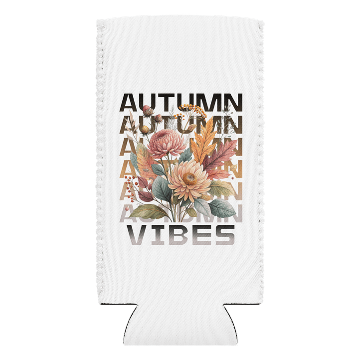 Autumn Vibes Boho Flowers Can Cooler product image (1)