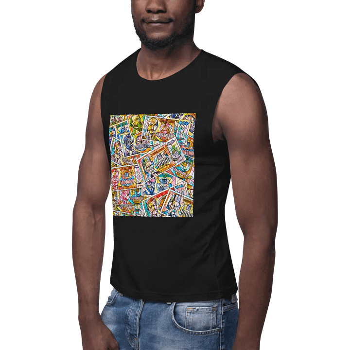 Jugoslovenski inflatorni dinar 1993 (Kolaž/mozaik) Bella+Canvas Muscle Tank product image (2)