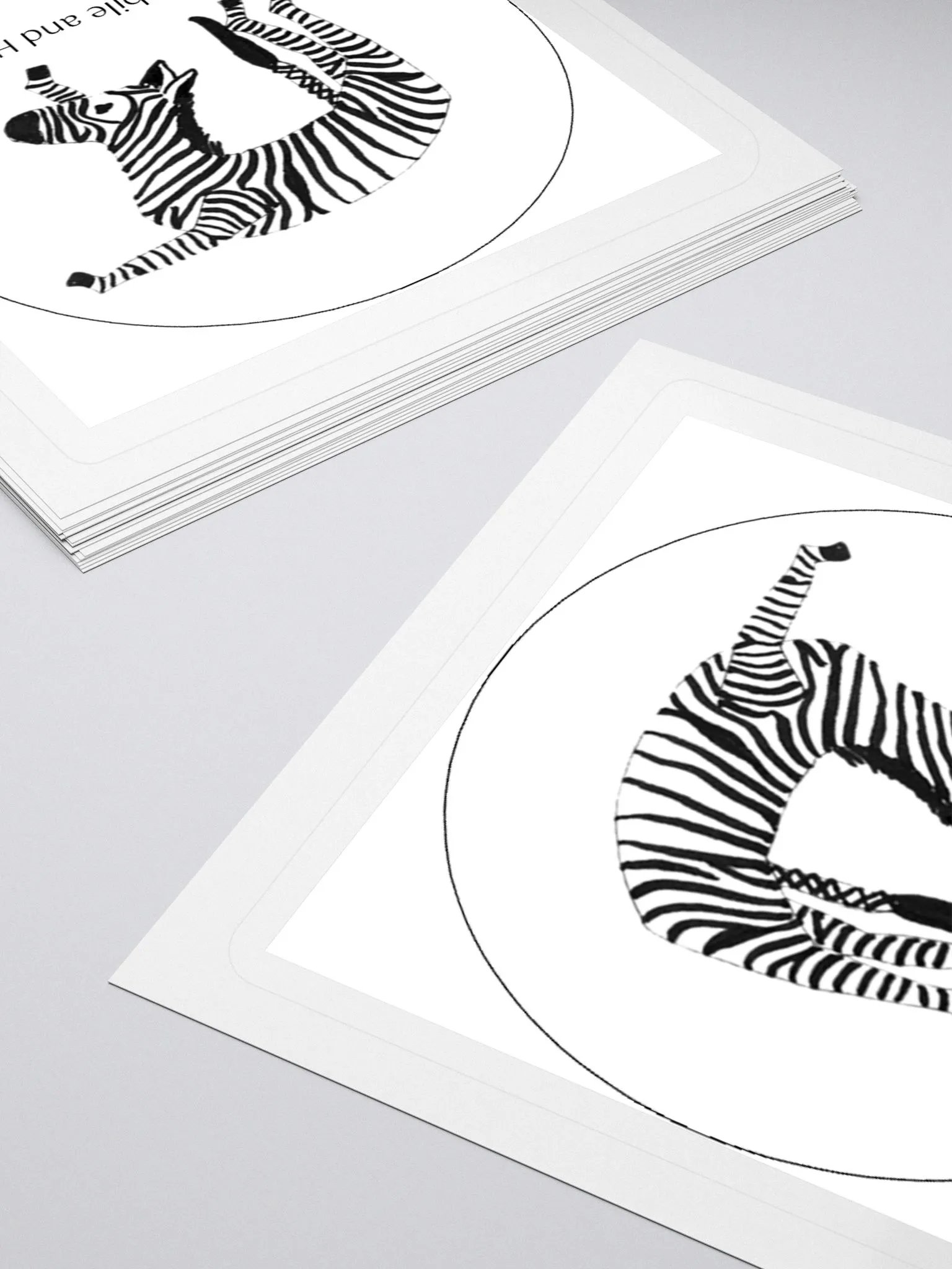 Bendy Zebra Sticker product image (4)