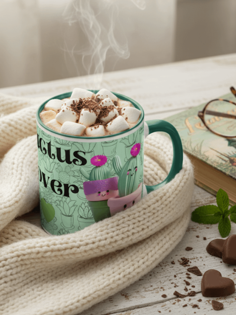 Happy Cacti Ceramic Mug product image (1)