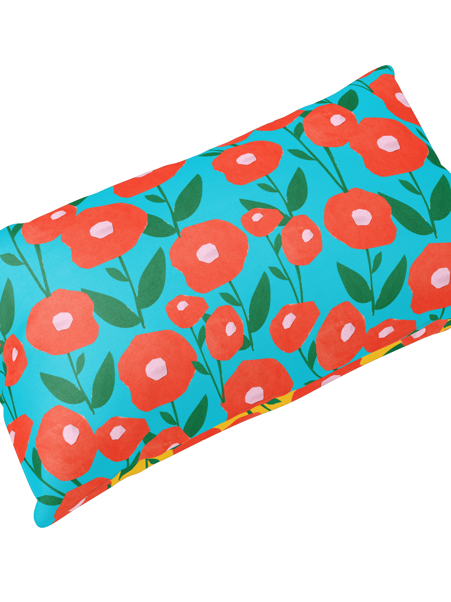 Bold Poppy Floral All-Over Print Pillow product image (4)