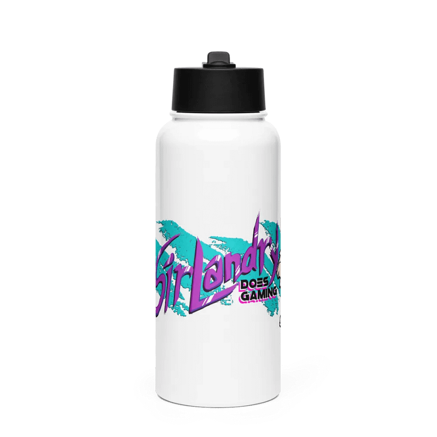 SirLandry Does Gaming Official Stainless Steel Water Bottle with Straw Lid product image (1)