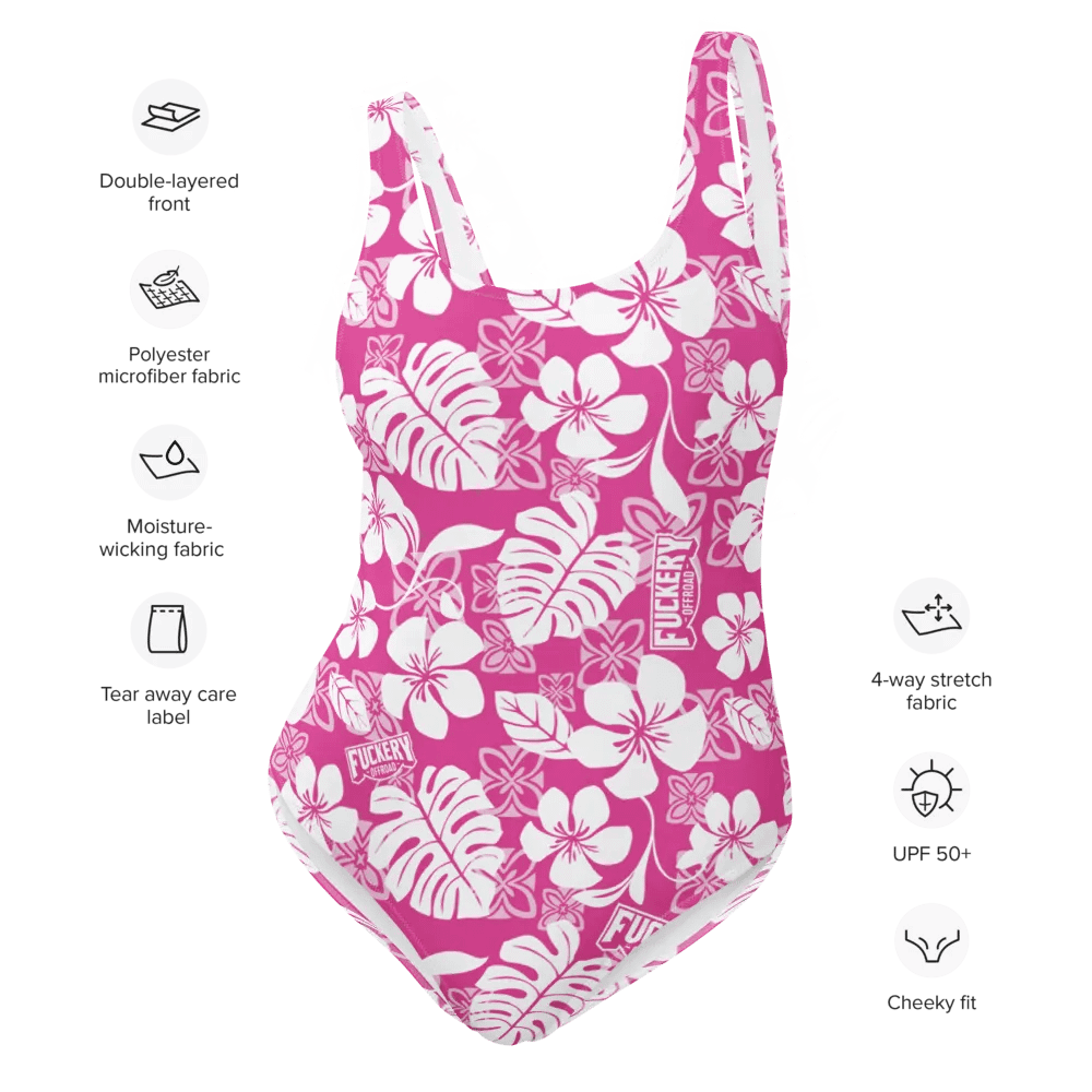 Fuckery Offroad Ladies Hawaiian Swinsuit - Pink product image (2)