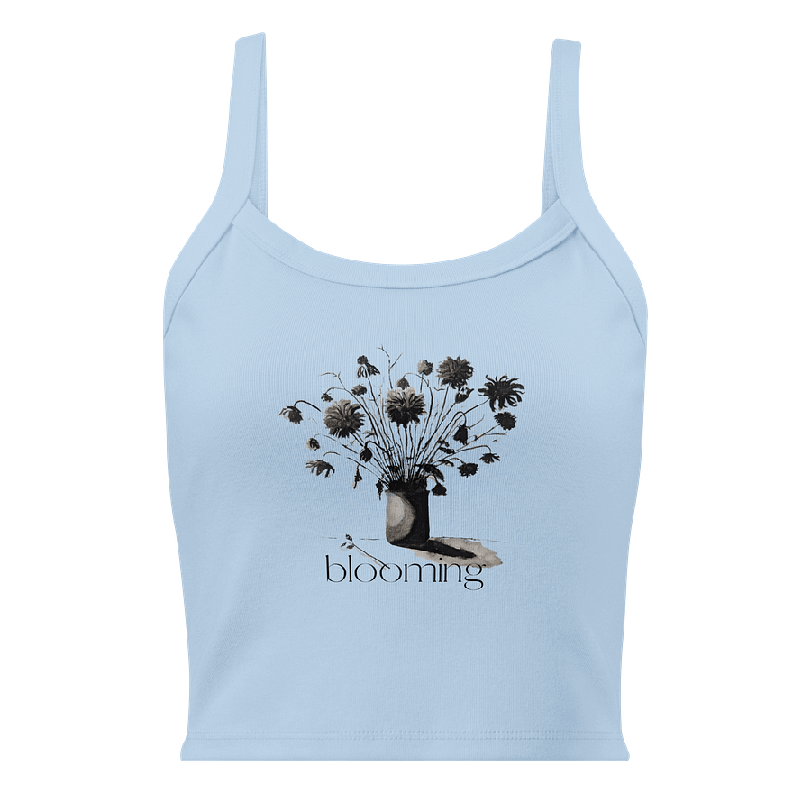 'blooming' women's micro-rib tank top product image (1)
