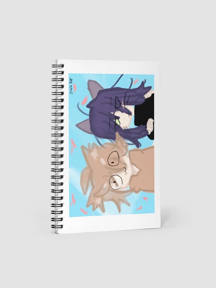 Chiwa and Cat-san April note book product image (1)