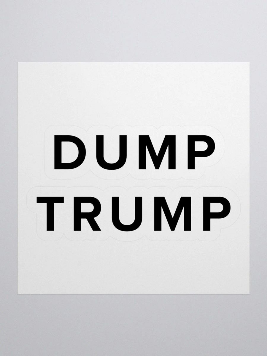 Dump Trump Kiss Cut Stickers product image (3)