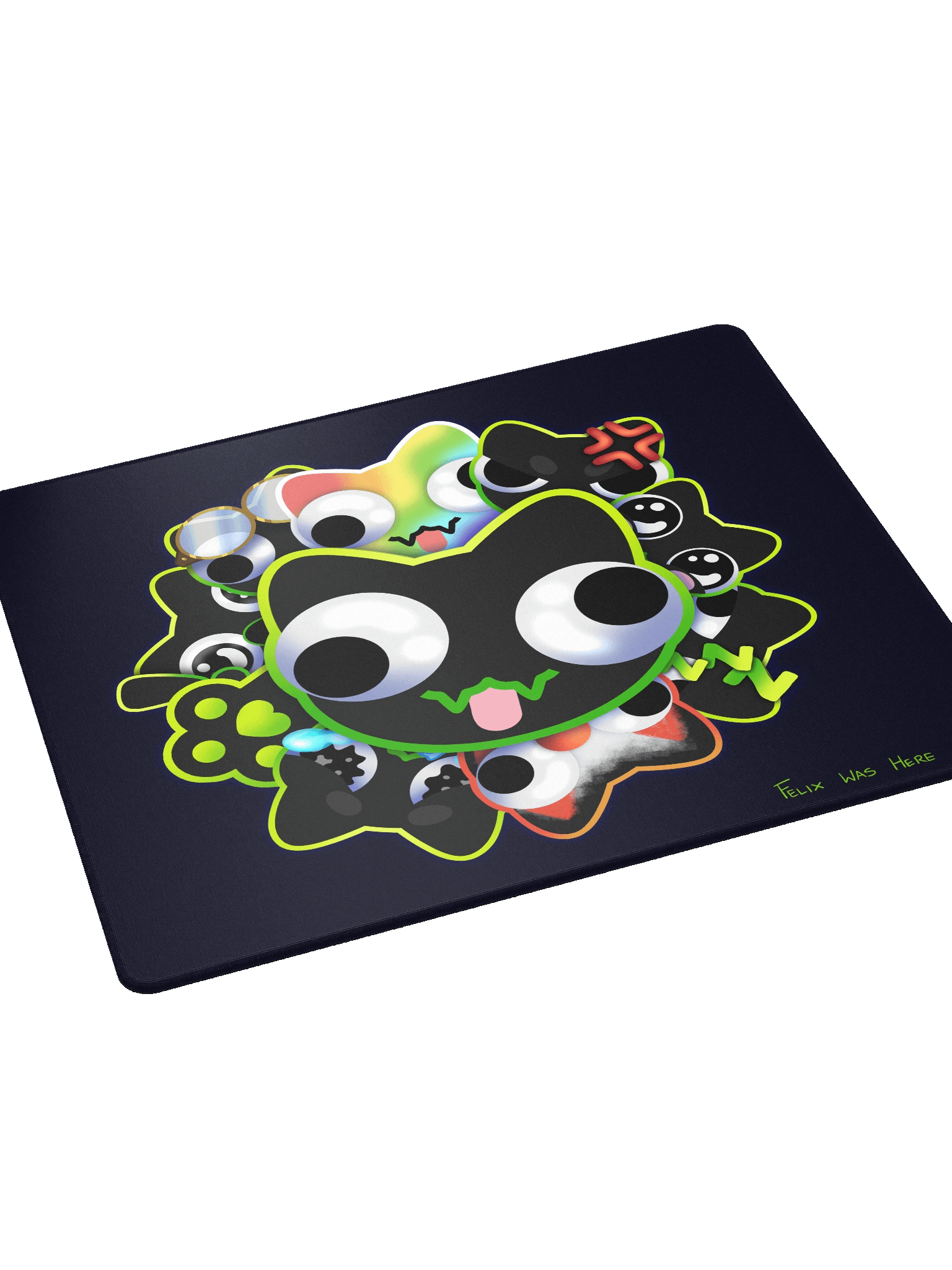 Mousepad Large - DerpBurst on Navy Blue product image (4)