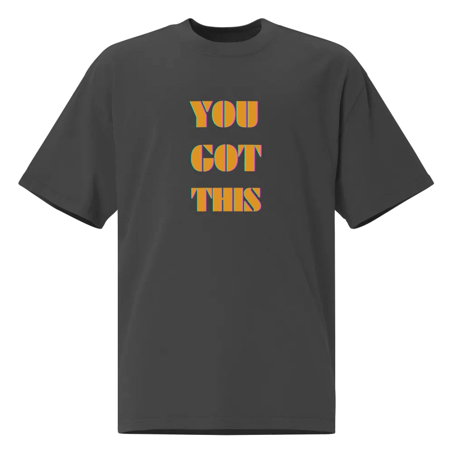Vibrant Motivational Oversized Tee product image (1)