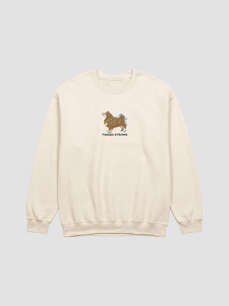 Finnish Strong Sweatshirt (Embroidered) of a Finnish Lapphund(Brown) product image (13)