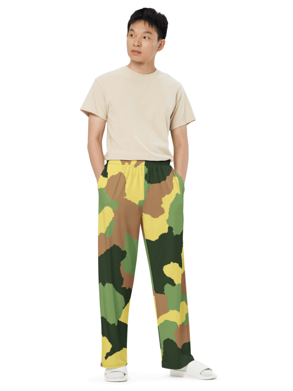 Camo All-Over Print Unisex Wide-Leg Pants product image (1)