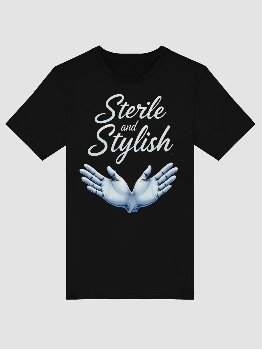 Sterile & Stylish Blue Gloves T-Shirt product image (47)