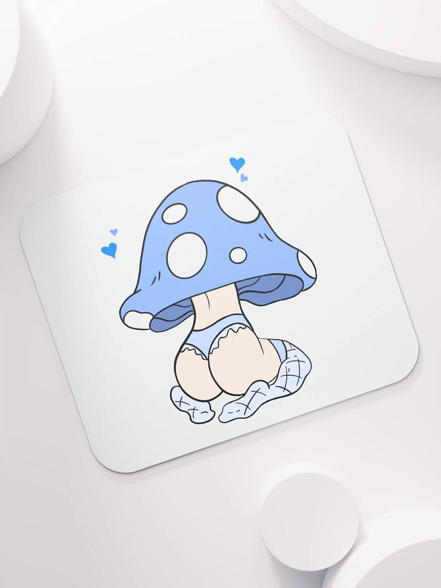 Mushroom Baddie Desk Mat - Light Blue product image (7)
