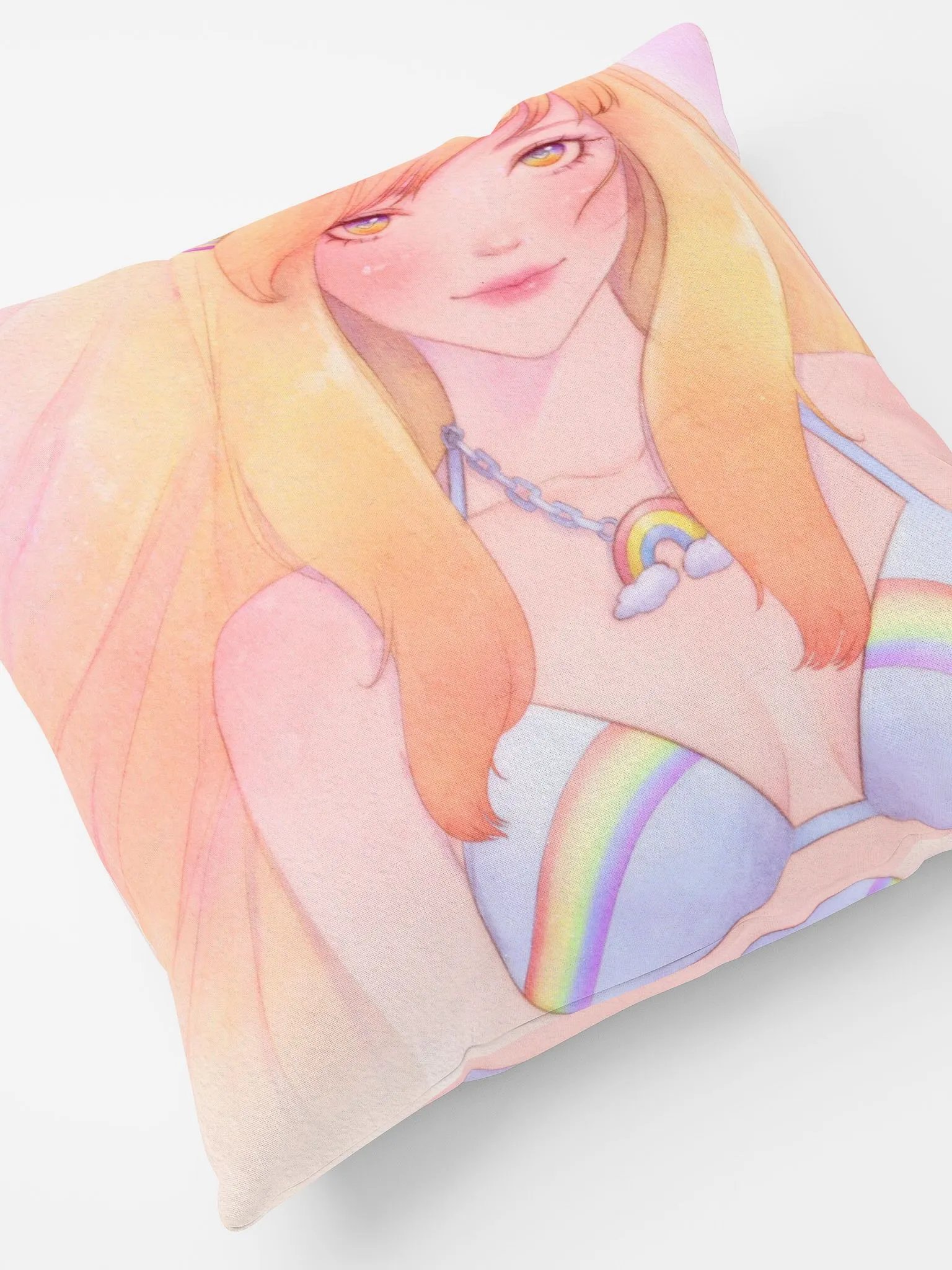 🌈Rhea Rainbow Classic Bathing Suit Pillow! 💜 product image (4)